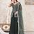 Green georgette embroidered sharara suit