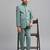 full sleeves solid ethnic wear jodhpuri - green