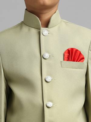 full sleeves solid ethnic wear jodhpuri - pista green 5