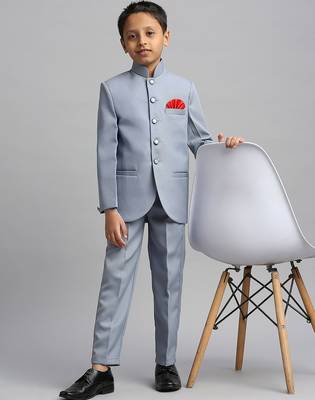 full sleeves solid ethnic wear jodhpuri - sky blue 1