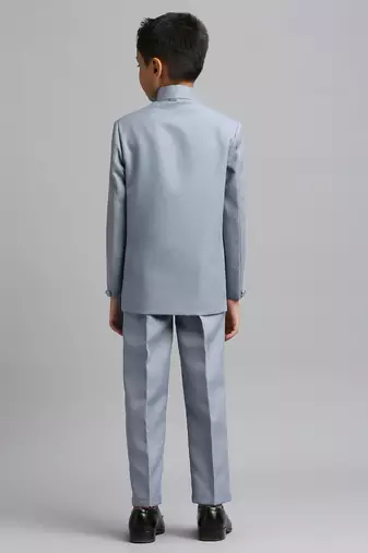 full sleeves solid ethnic wear jodhpuri - sky blue