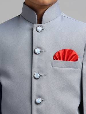 full sleeves solid ethnic wear jodhpuri - sky blue 5