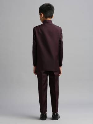 full sleeves solid ethnic wear jodhpuri - wine 4