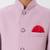 full sleeves solid ethnic wear jodhpuri and pant set - pink