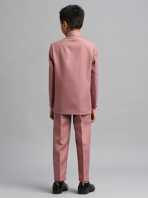 full sleeves solid ethnic wear jodhpuri and pant set - peach 4