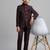 full sleeves solid ethnic wear jodhpuri - wine