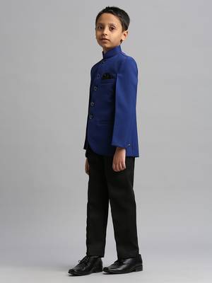 full sleeves solid ethnic wear jodhpuri -  royal blue 3