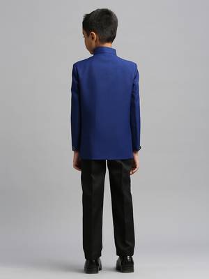 full sleeves solid ethnic wear jodhpuri -  royal blue 4