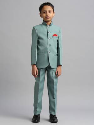 full sleeves solid ethnic wear jodhpuri - green 2