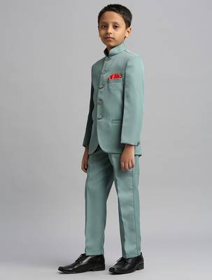 full sleeves solid ethnic wear jodhpuri - green 3
