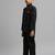 full sleeves solid ethnic wear jodhpuri and pant set - black