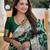 Soft banarasi silk saree with zari weaving meenakari touchup design all over the saree.