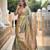 Soft banarasi silk saree with zari weaving meenakari touchup design all over the saree.