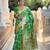 Soft banarasi silk saree with zari weaving meenakari touchup design all over the saree.