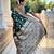 Soft banarasi silk saree with zari weaving meenakari touchup design all over the saree.
