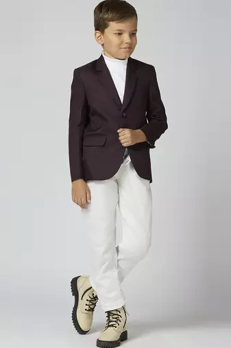 full sleevs solid elegance blazer - wine