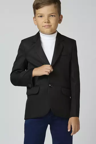 full sleeves solid elegance blazer - black