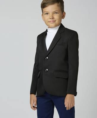 full sleeves solid elegance blazer - black 4