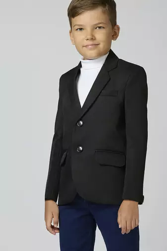 full sleeves solid elegance blazer - black