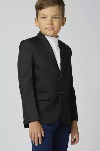 full sleeves solid elegance blazer - black