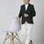 full sleeves solid elegance blazer - bottle green