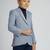 full sleeves solid elegance blazer - grey