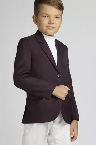 full sleeves solid elegance blazer - maroon