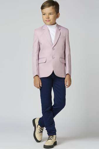 full sleeves solid elegance blazer - pink