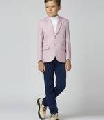 full sleeves solid elegance blazer - pink