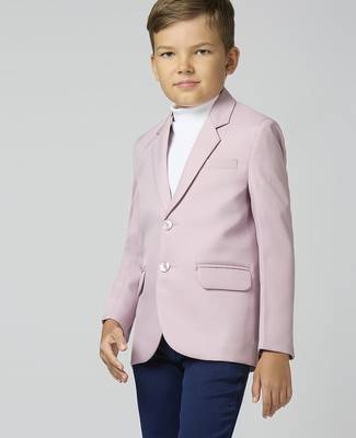 full sleeves solid elegance blazer - pink 4