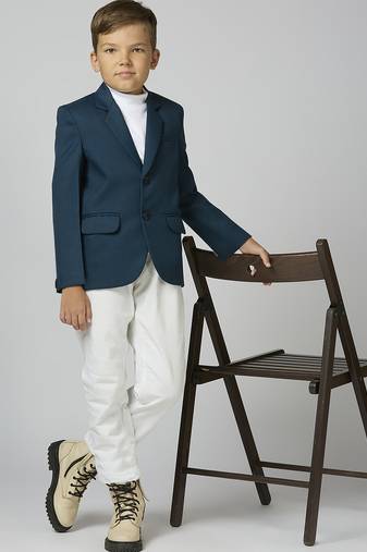 full sleeves solid elegance blazer - peacock green