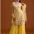Light yellow georgette semi stitched suits