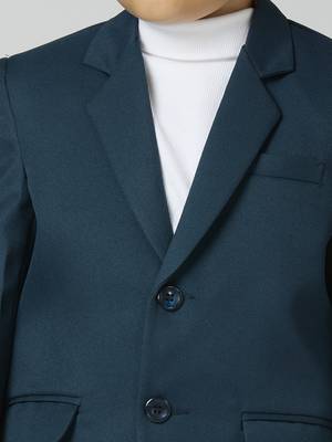 full sleeves solid elegance blazer - peacock green 2