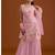 Light pink georgette semi stitched suits