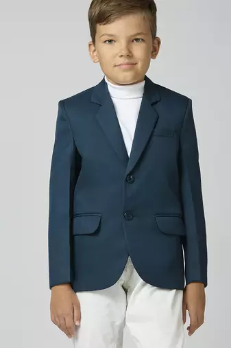 full sleeves solid elegance blazer - peacock green