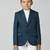 full sleeves solid elegance blazer - peacock green