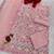 Light pink georgette semi stitched suits