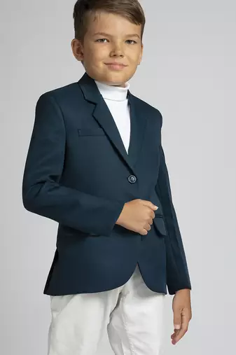 full sleeves solid elegance blazer - peacock green