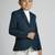 full sleeves solid elegance blazer - peacock green