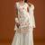 White georgette semi stitched suits