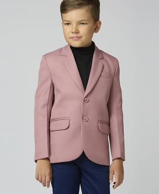 full sleeves solid elegance blazer - peach 3