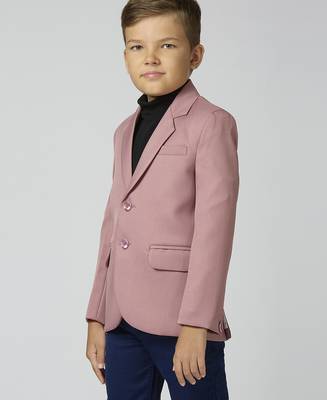 full sleeves solid elegance blazer - peach 4