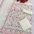White georgette semi stitched suits