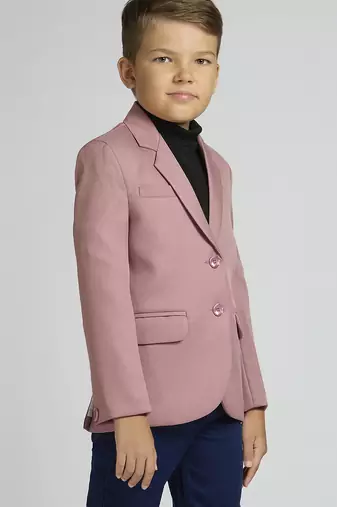 full sleeves solid elegance blazer - peach