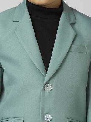 full sleeves solid elegance blazer - sea green 2