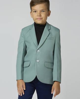 full sleeves solid elegance blazer - sea green 3