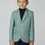 full sleeves solid elegance blazer - sea green