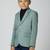 full sleeves solid elegance blazer - sea green