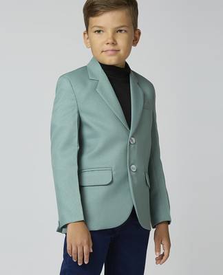 full sleeves solid elegance blazer - sea green 5