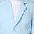 full sleeves solid elegance blazer - sky blue